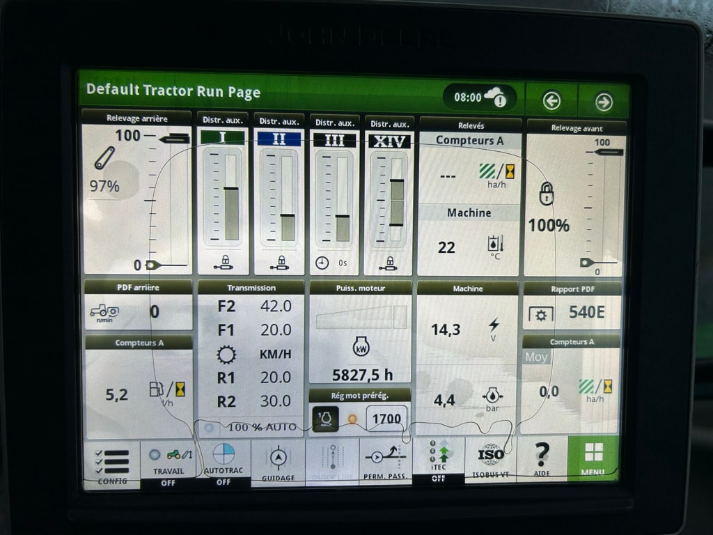 Tracteur JOHN DEERE 6195R - photo slide 31