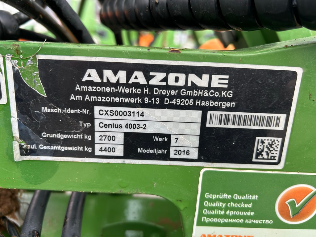 Dechaumeur AMAZONE CENIUS 4003-2 Super - photo slide 15