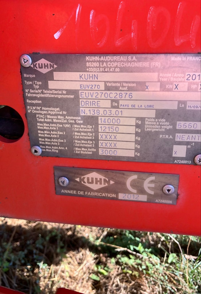 Melangeuse KUHN EUROMIX I 2070 - photo slide 15