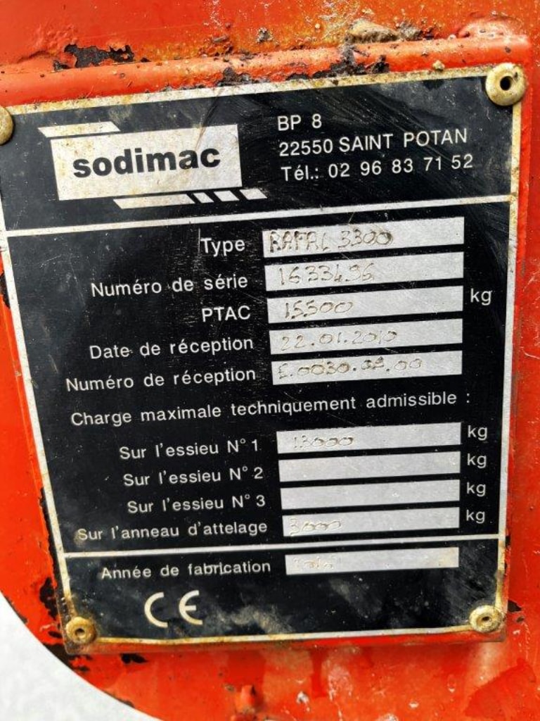 Epandeur fumier SODIMAC RAFAL 3300 - photo slide 9