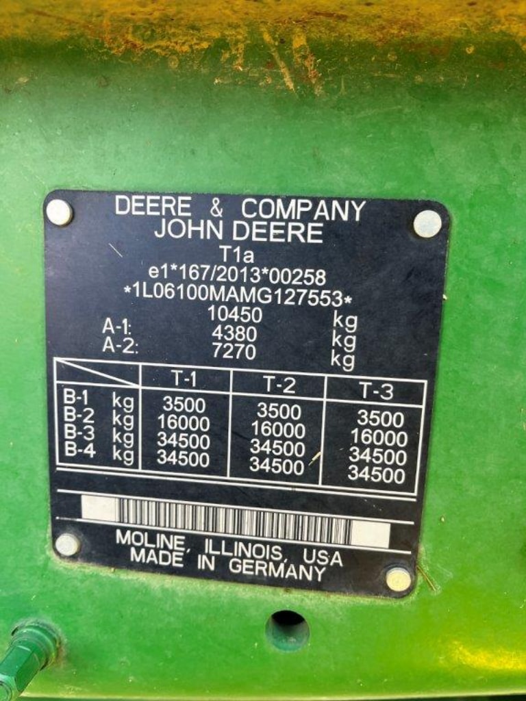 Tracteur JOHN DEERE 6100M - photo slide 7