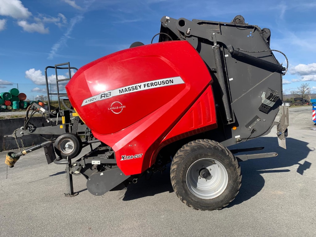 Presse balles rondes MASSEY FERGUSON Rb 4180 v xtra cut - photo slide 2
