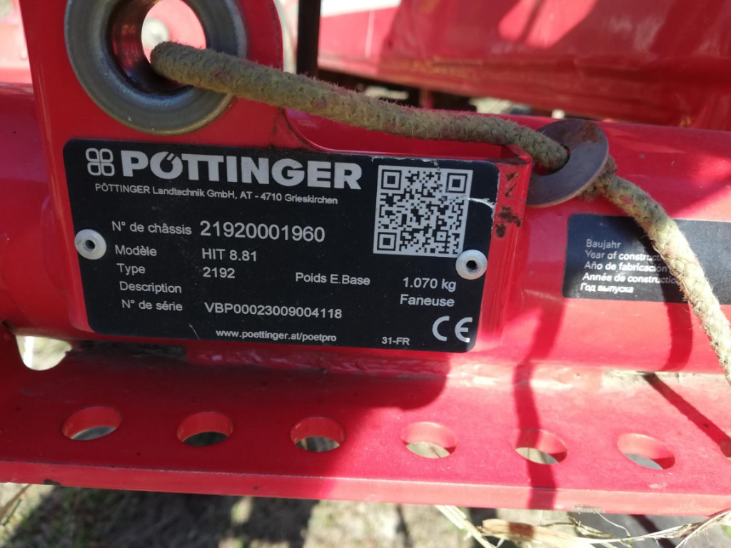 Faneuse POTTINGER HIT 8.81 - photo slide 5