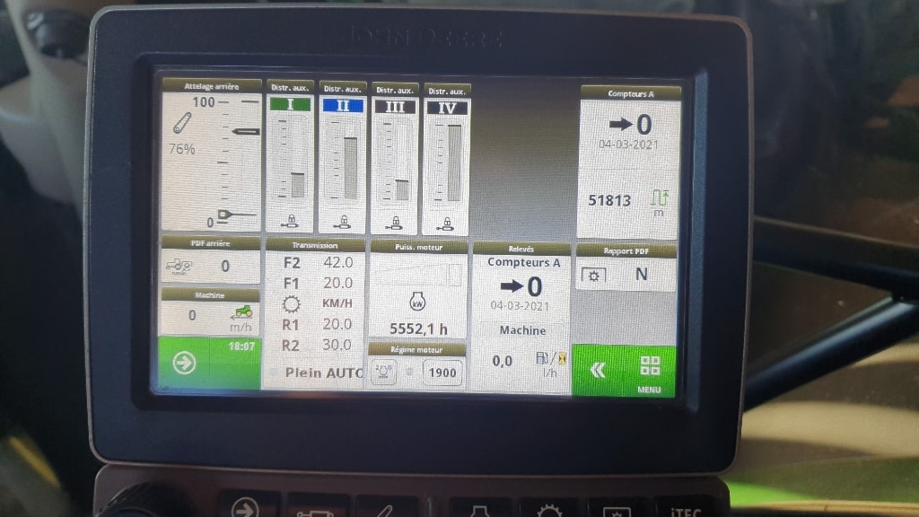 Tracteur JOHN DEERE 6195 R - photo slide 8