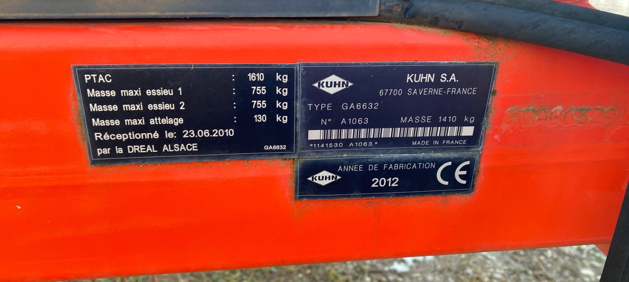 Andaineur KUHN GA 6632 - photo slide 5