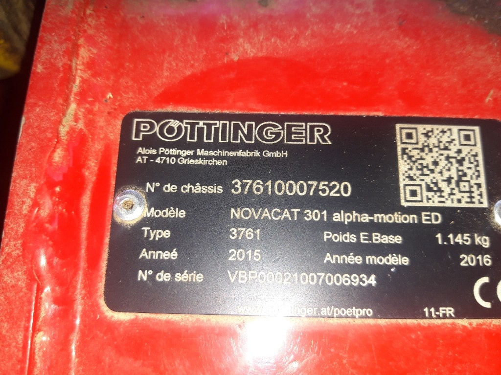 Faucheuse conditionneuse POTTINGER NOVACAT 301 ED Alpha motion - photo slide 2