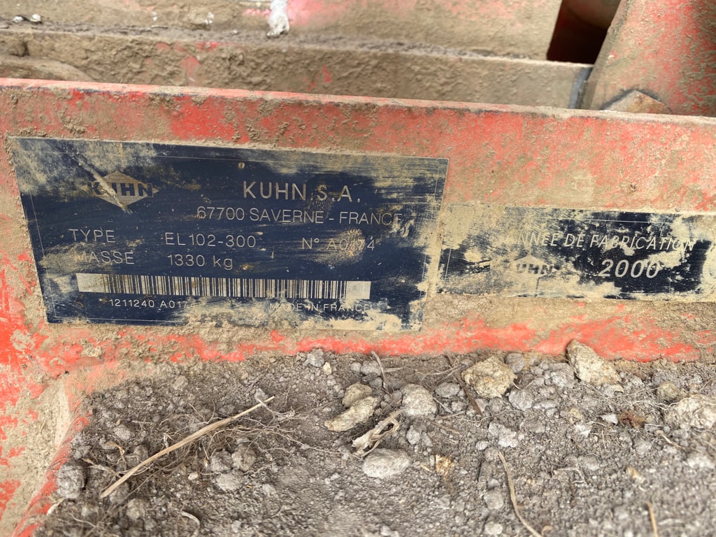 Fraise rotative KUHN El 102 300 - photo slide 5