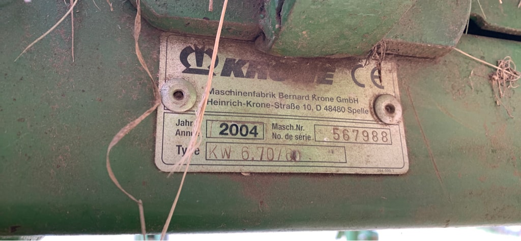 Faneuse KRONE KW 6.70 - photo slide 4
