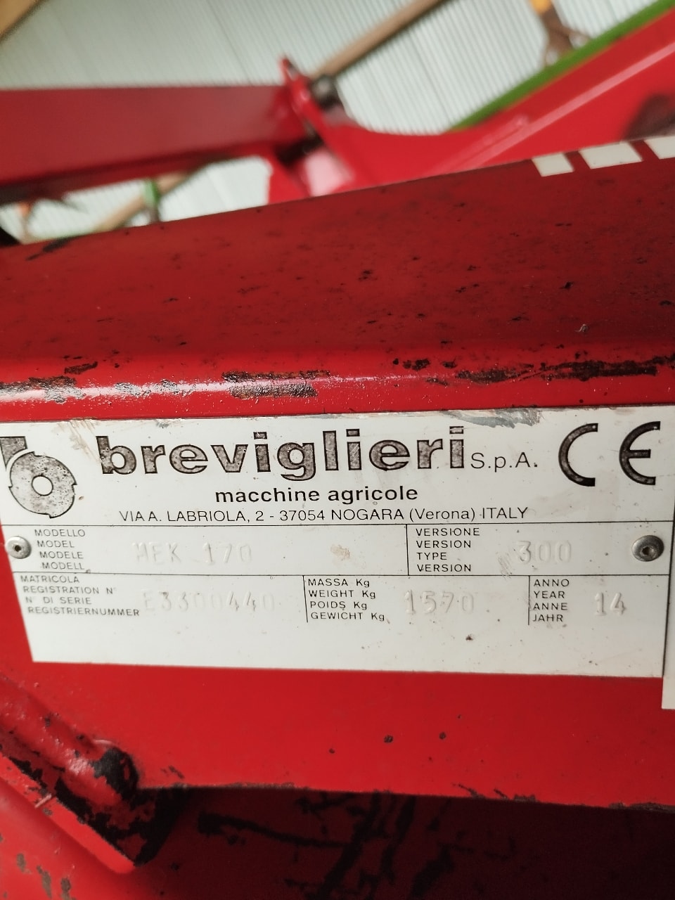 Herse rotative BREVIGLIERI MEK170 - photo slide 4