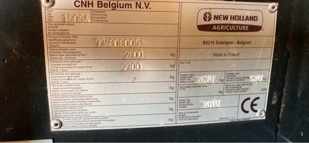 Presse balles rondes NEW HOLLAND BR 7060 - photo slide 17