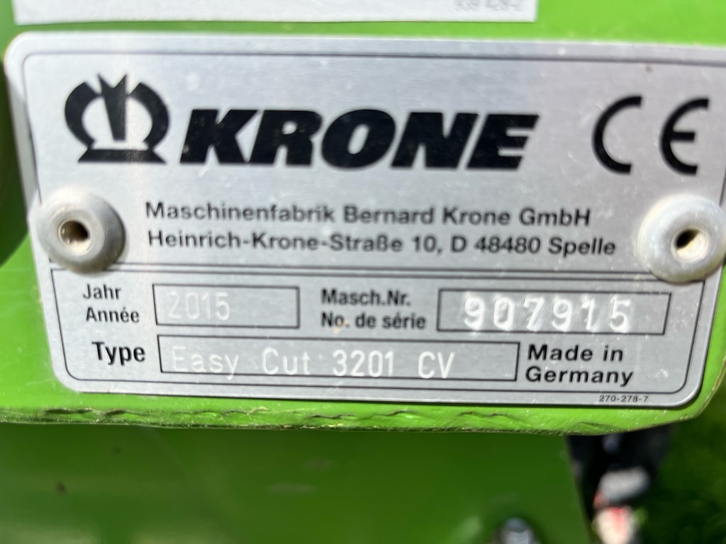 Faucheuse conditionneuse KRONE EASYCUT 3201 CV  - photo slide 6