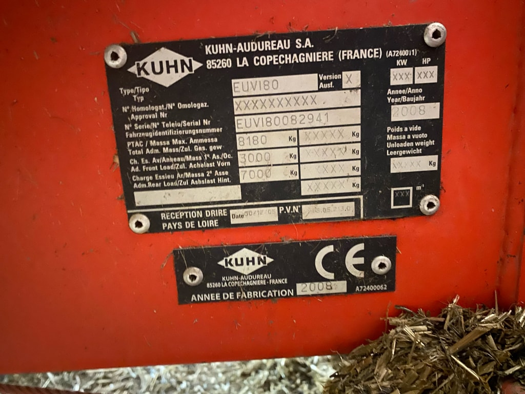 Melangeuse KUHN Euromix 1 -14m3 - photo slide 11