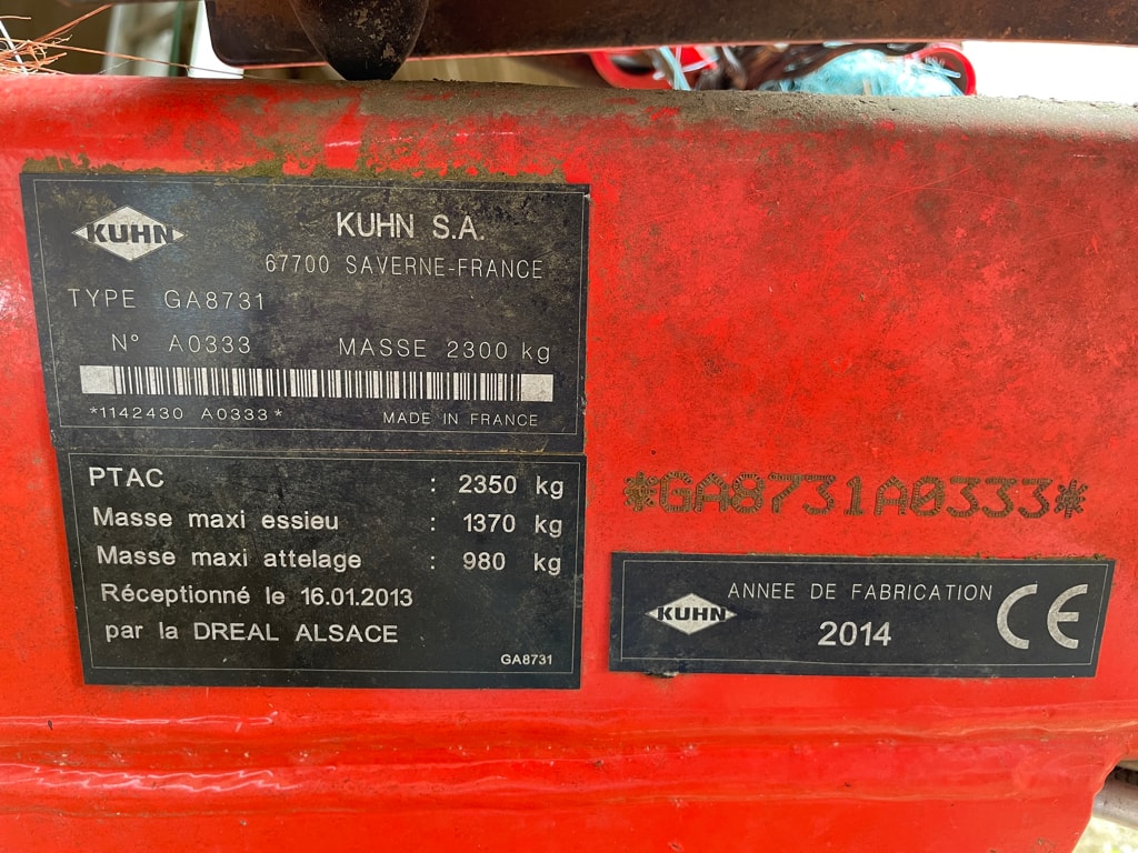 Andaineur KUHN GA 8731 - photo slide 9