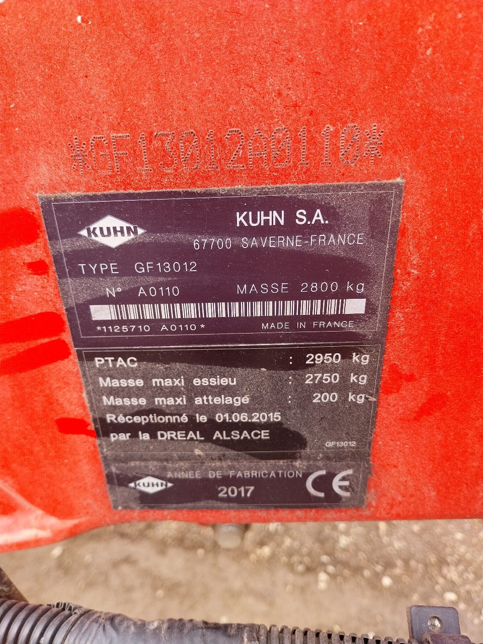 Faneuse KUHN GF 13012 T - photo slide 2