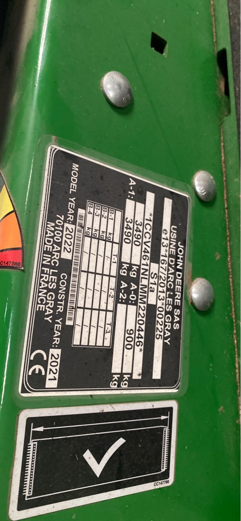 Presse balles rondes JOHN DEERE V461m - photo slide 2