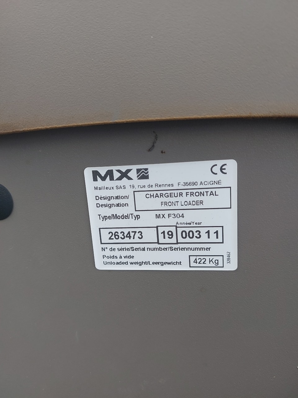 Chargeur Frontal MAILLEUX F304 - photo slide 5