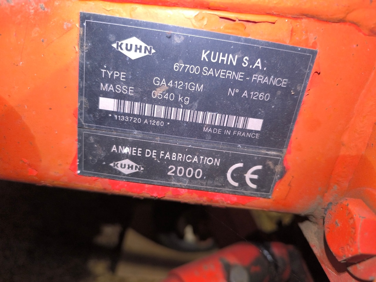Andaineur KUHN GA 4121 - photo slide 3