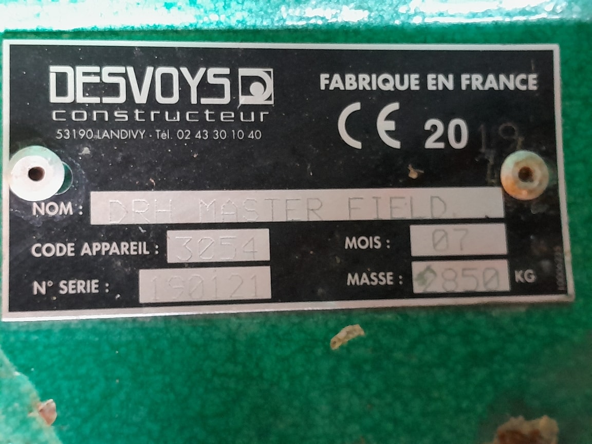 Broyeur DESVOYS DRH MASTER FIELD - photo slide 7