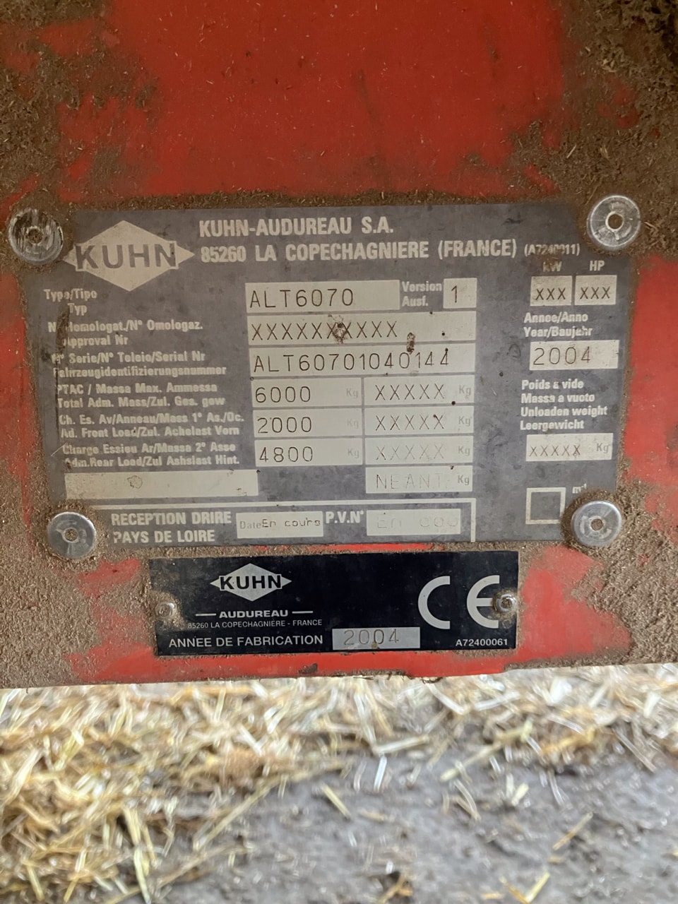 Pailleuse KUHN ALTOR 6070 - photo slide 7