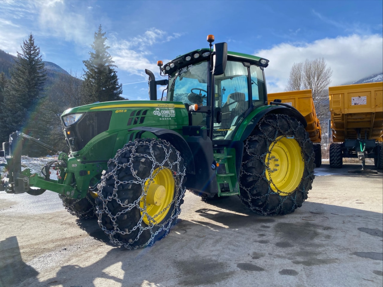 Tracteur JOHN DEERE 6155R - photo slide 1