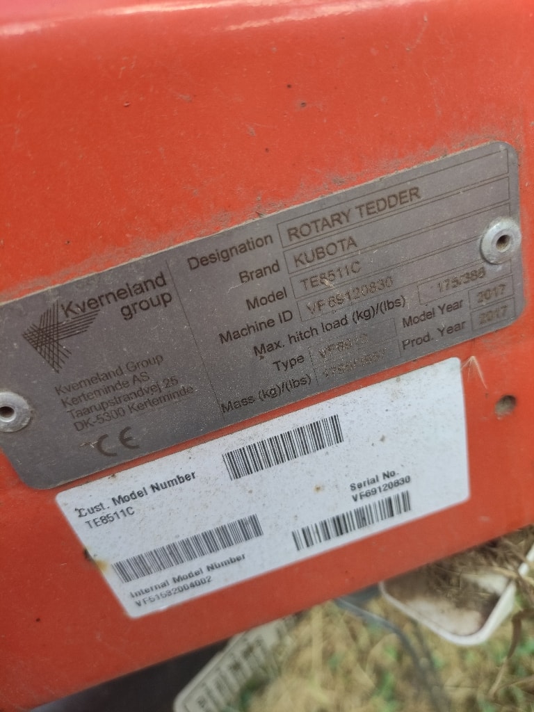 Faneuse KUBOTA TE8511C - photo slide 6
